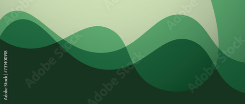 abstract green wavy background. vector illustration. eps 10
