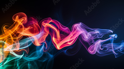 colorful smoky