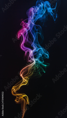 colorful smoky