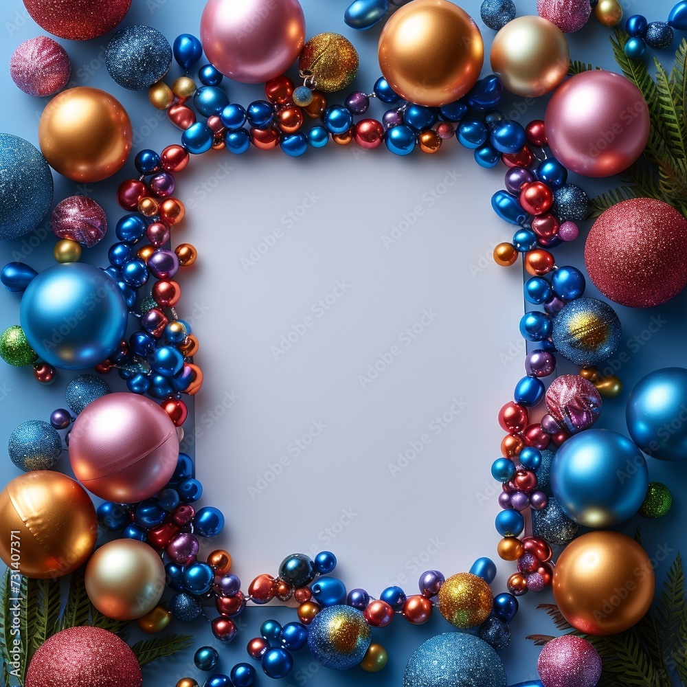 Carnival items, bright and colorful, on a plain background with space. Carnival items, bright and colorful, on a plain background with space.