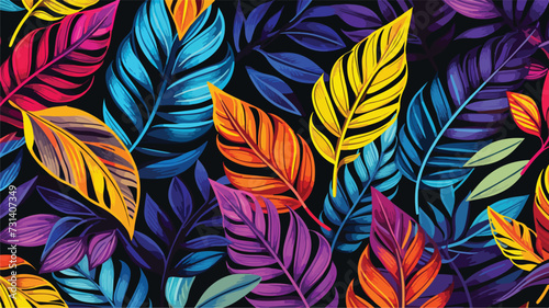 Bright multi-color seamless pattern.