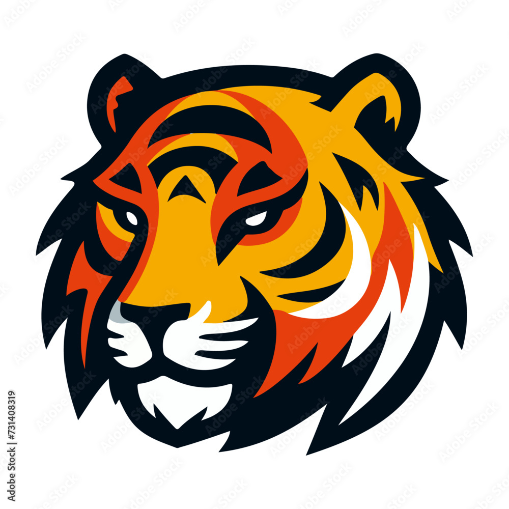 Tiger head logo icon template 1 Tiger head logo icon template 1