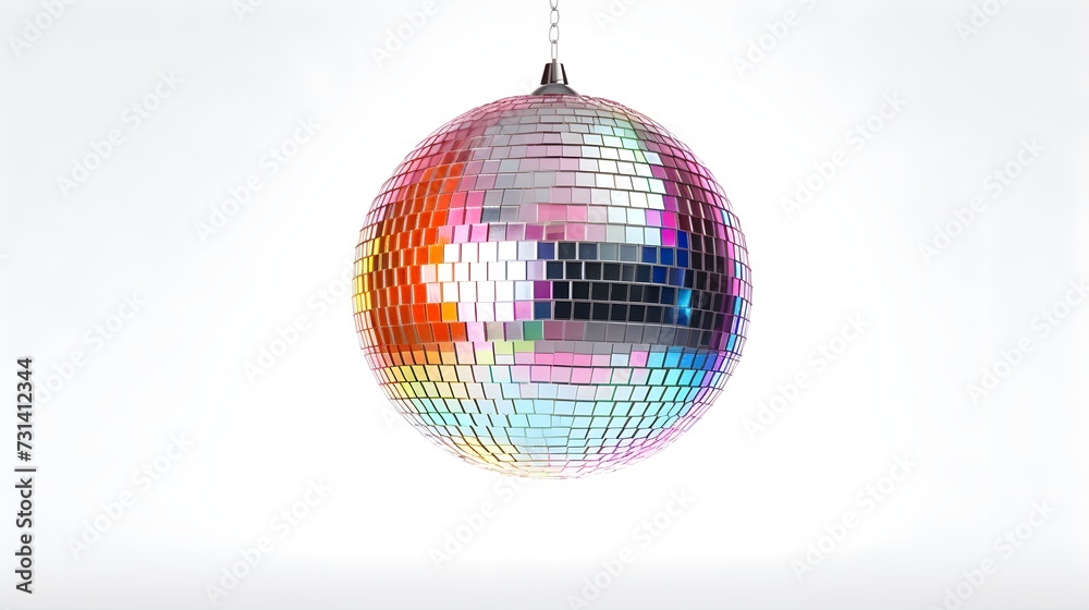 Fototapeta premium Disco ball and party lights