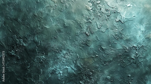 Aquamarine background on cement floor texture © Thanthara