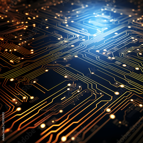 Abstract technology circuit board background. 
