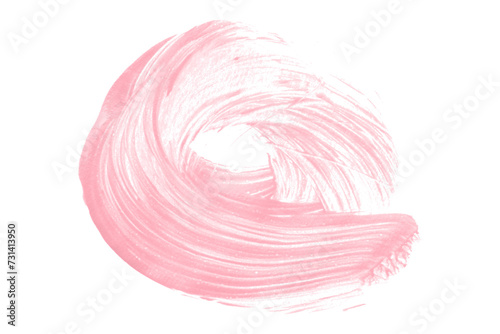 Shiny pink brush watercolor painting isolated on transparent background. watercolor png