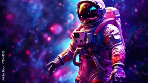 astronaut in outer space galaxy multyverse photo