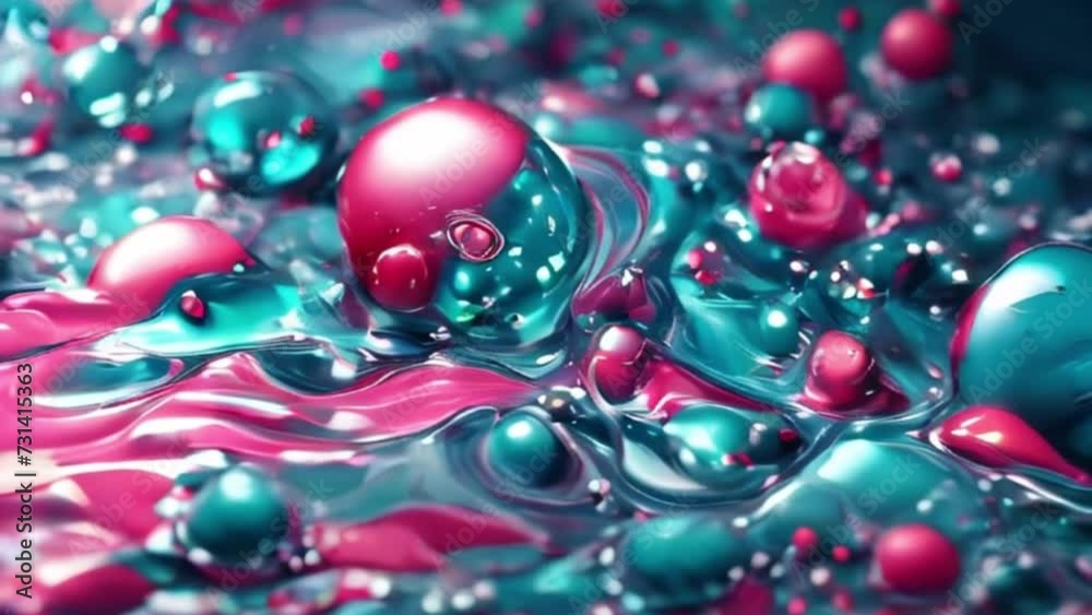 background design with liquid dynamic fluid spheres, motion background design with liquid dynamic fluid spheres, motion