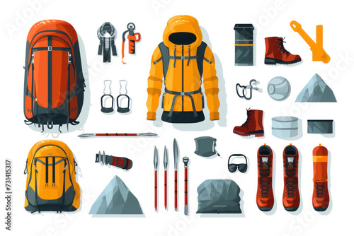 Adventure Camping and Hiking Equipment Set: Travel with Excitement and Thrills.