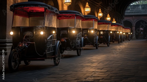 Ai controlled electric rickshaws © Gefo