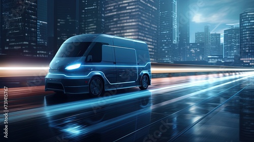 Ai controlled electric vans © Gefo