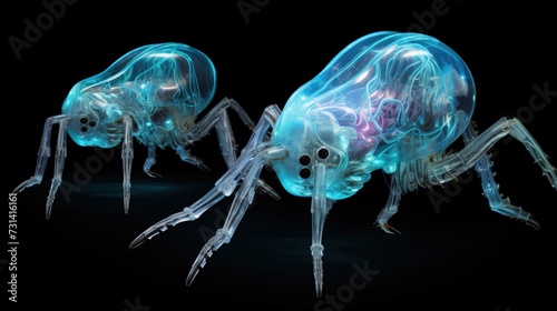 Bioluminescent robotic creatures nature