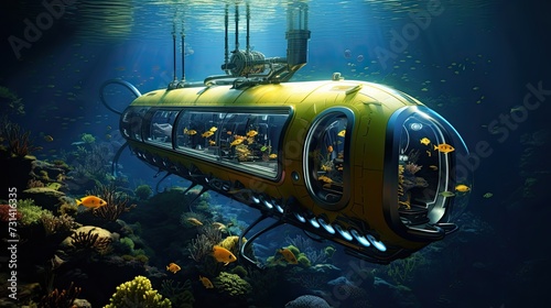 Electric powered personal submarines transportation