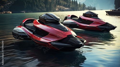 Electric powered jet skis water sports