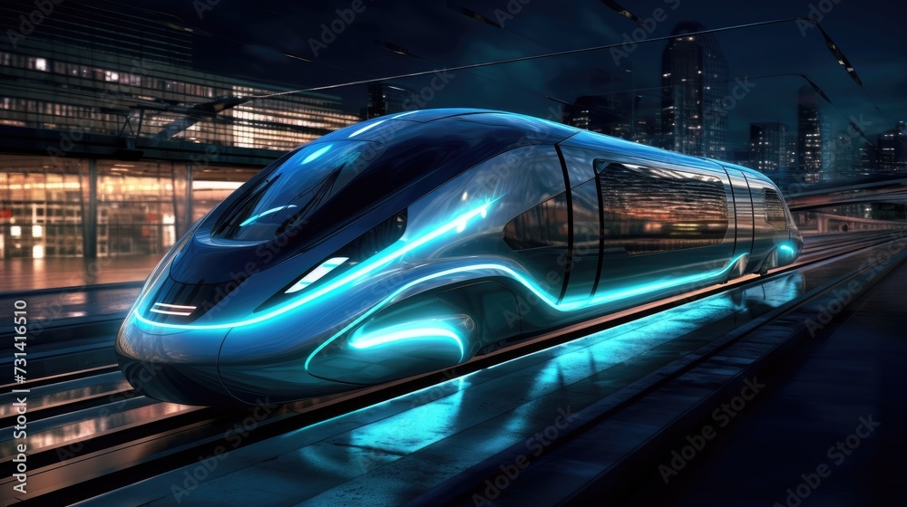 Futuristic electric trains