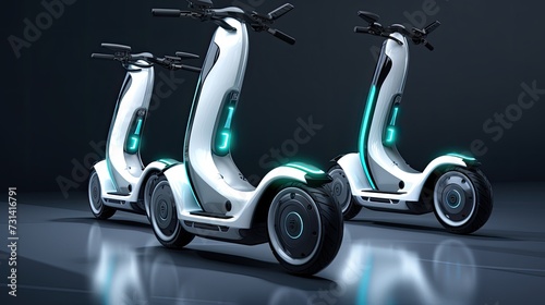 Hydrogen fuel cell scooters transportation