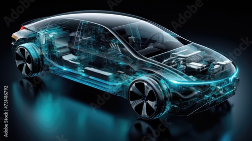 Hydrogen fuel cell vehicles automotive photo