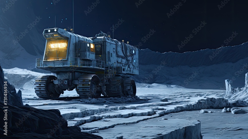 Lunar mining operations Lunar mining operations