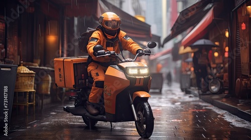 Robotic bicycle couriers photo
