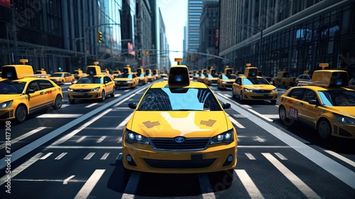 Self driving taxis navigate transportation