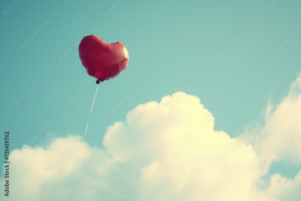 Fototapeta premium heart shaped balloons