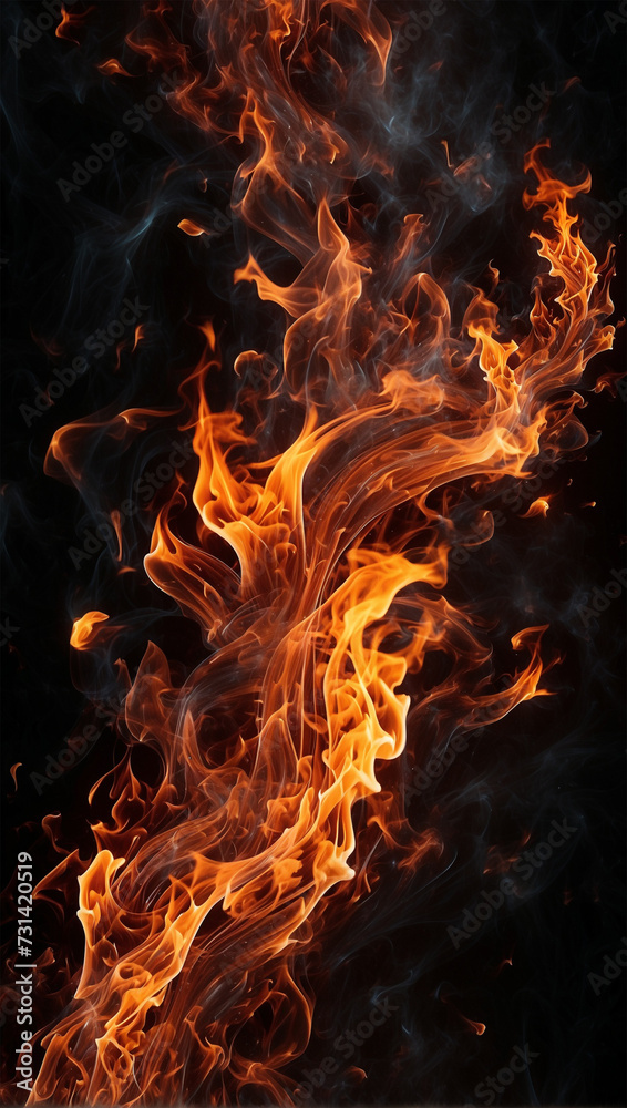 Photo illustration of smoldering embers 13