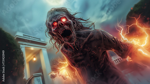 Zombie Horde Horrific Grotesque Undead Monster