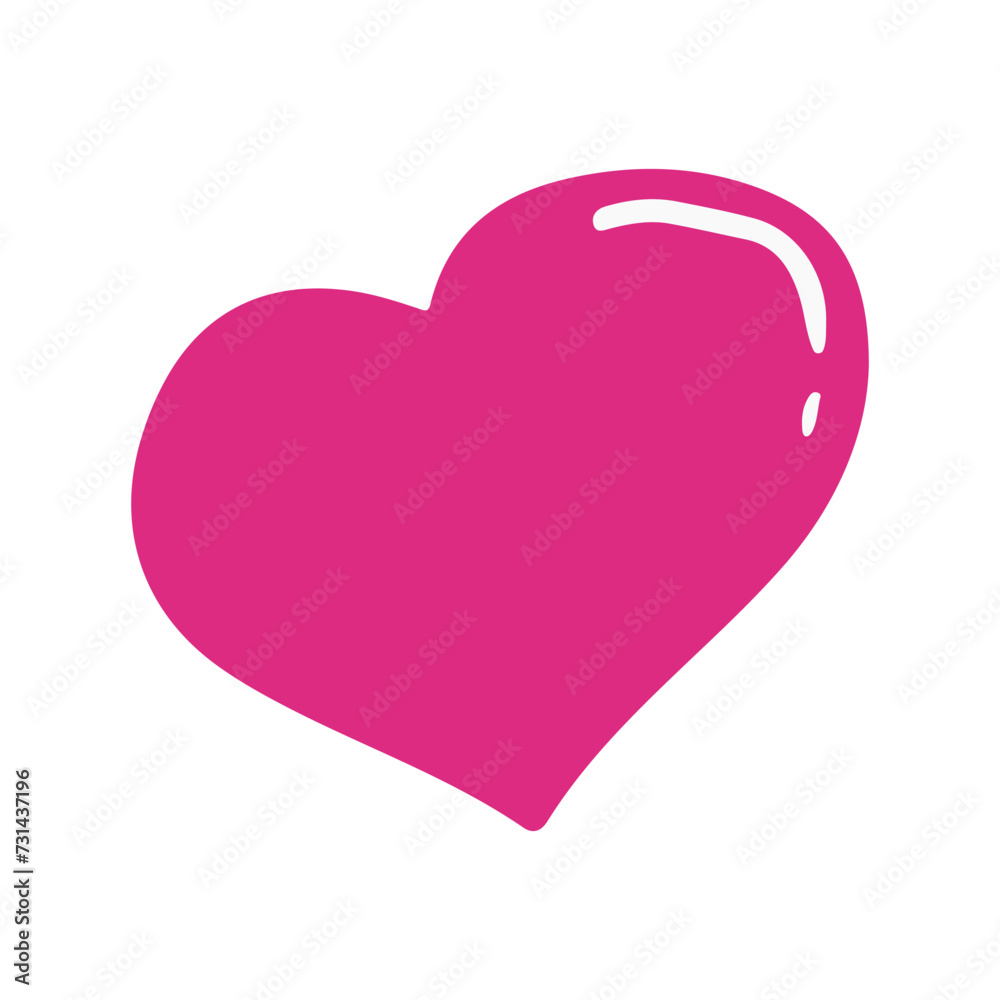 set of valentine day element doodles. Vector cute objects and elements for Valentine's Day cards: heart, sweets, coffee, cake, key, candy, letter, diamond, rose, lollipop, ice cream cart, pink, waterc