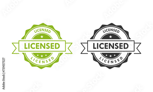 Licensed design logo template illustration