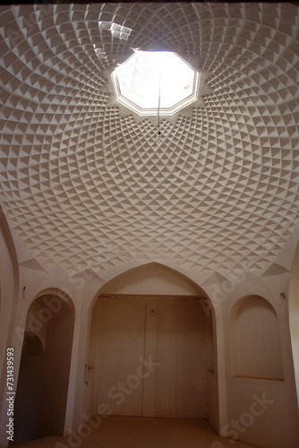 Clay roof of Agha Ali Rafsanjan Palace, Kerman, Iran