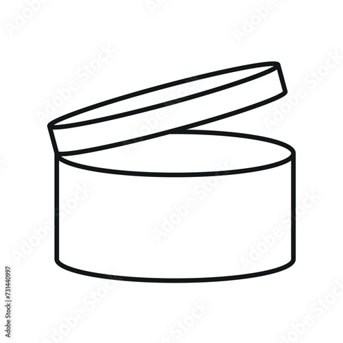 PAO cosmetic icon, mark of period after opening. Expiration time after package opened, white label. 0 month expirity on white background, vector illustration.
