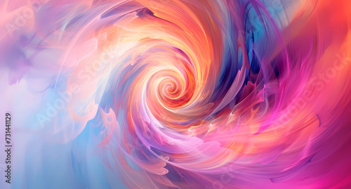 colorful abstract swirl of colorful light art design