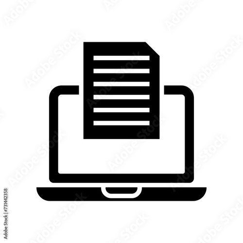 computer document and file icon vector