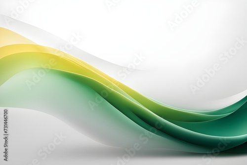 green waves abstract background 