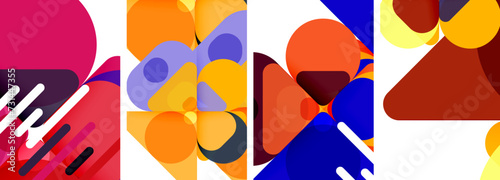 Geometric elements abstract backgrounds for wallpaper, business card, cover, poster, banner, brochure, header, website