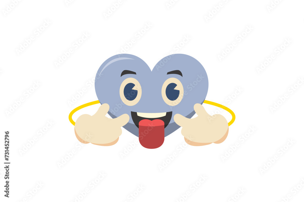 Cute Heart Funny and Weird Sticker