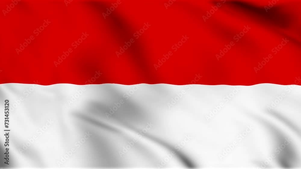 Waving indonesia flag with red and white color. Indonesia flag for Independence Day in august Waving indonesia flag with red and white color. Indonesia flag for Independence Day in august
