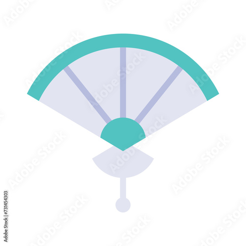Hand fan icons, minimalist vector illustration and transparent graphic element. Isolated on white background © yuanesei