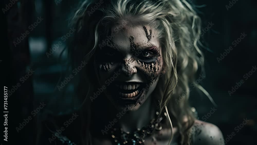vampire woman in a dark forest. Created with Generative AI. vampire woman in a dark forest. Created with Generative AI.