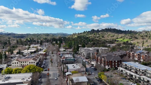 Lafayette, East San Francisco Bay Area, Contra Costa County, Northern California Aerial Drone Footage