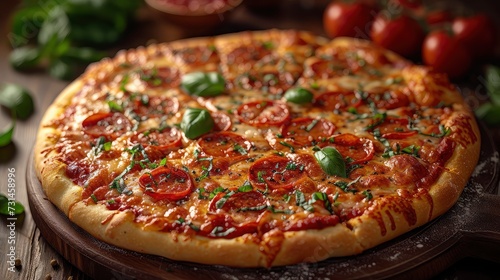 Indulge in Deliciousness: Close-Up of Cheesy Pizza