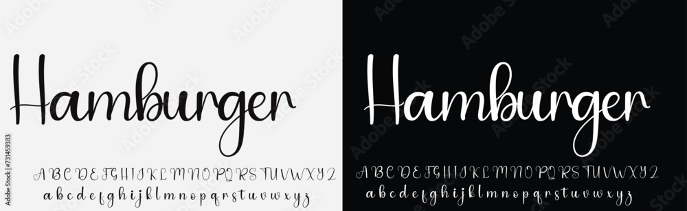 Manual signature for documents on white background. Hand drawn ...