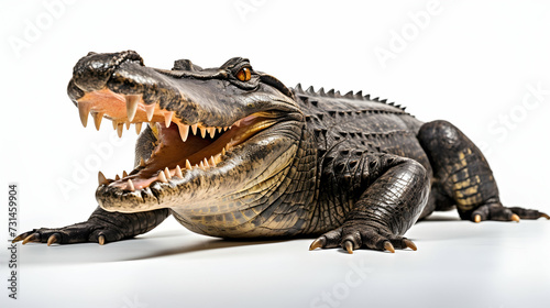 A crocodile basking in the sun © Visual Aurora