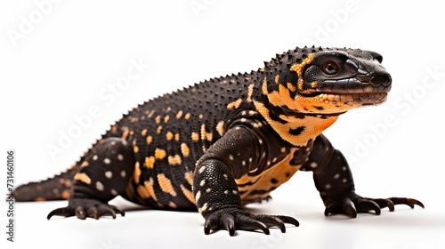 A gila monster in a defensive posture