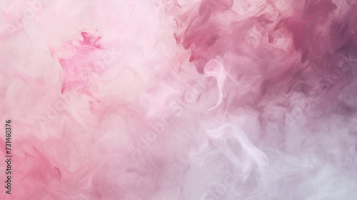 Pink and White Background With Smoke © Daniel