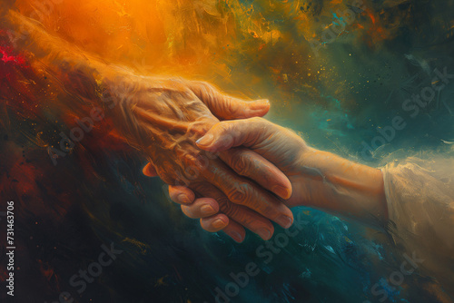 Extending Helping Hands to Care for the Elderly A Gesture of Compassion photo