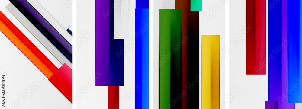 Minimal lines and color stripes poster abstract backgrounds. Vector illustration For Wallpaper, Banner, Background, Card, Book Illustration, landing page Minimal lines and color stripes poster abstract backgrounds. Vector illustration For Wallpaper, Banner, Background, Card, Book Illustration, landing page