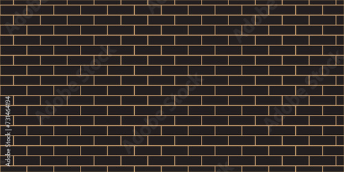 Canvas-taulu Dark black brick wall cement background