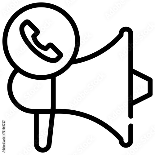 phone call warning loud emergency contact simple line