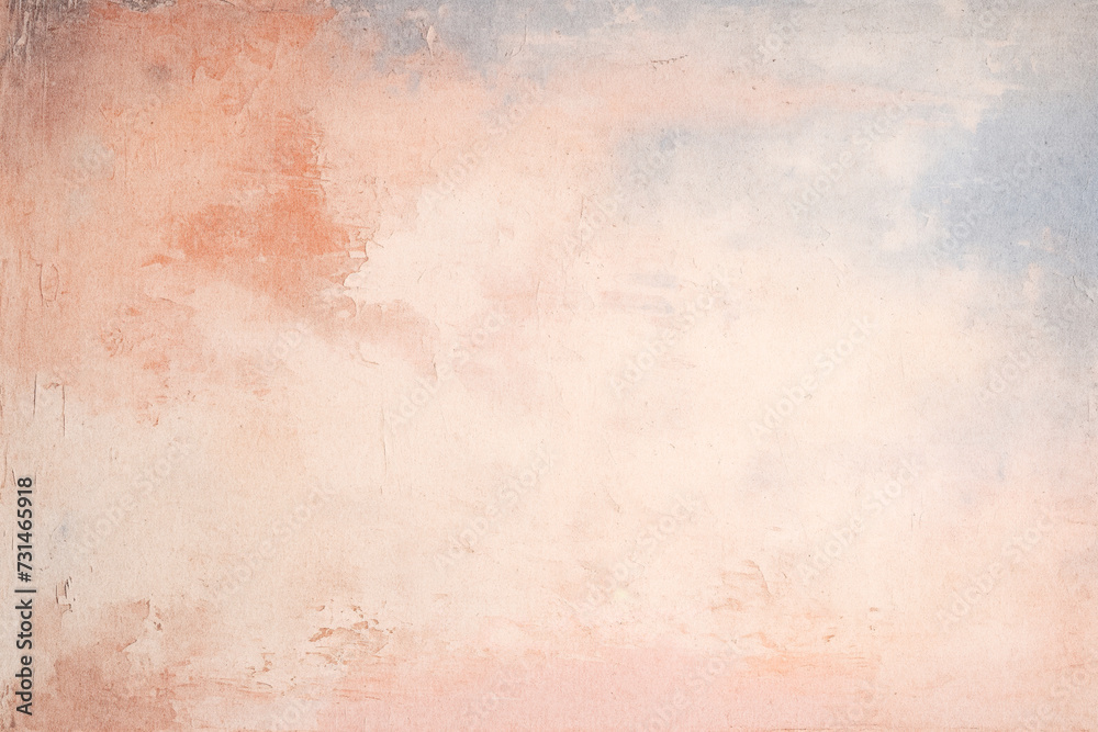 An abstract watercolor texture with warm undertones, featuring a light backdrop suitable for creative projects. A vintage background that blends soft pink, beige, and blue hues.